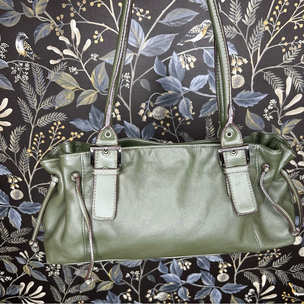Worthington Olive Green Leather Purse